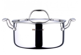 Bergner Argent Cook N Serve Pot With Lid 20 Cm ( BG-6334)