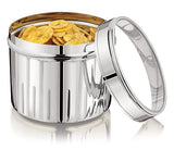 Mukti Stainless Steel Food Storage Jars & Containers|Snacks Dabba|Nasta Box Crystaline See Through Lid|1200ml x 1pc