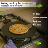 Prabha Black Eisen Cast Iron Roti Tawa With Steel Handle