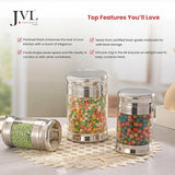 Stainless Steel Air Tight Fusion Canister Multipurpose Unbreakable Jar, 2.1L