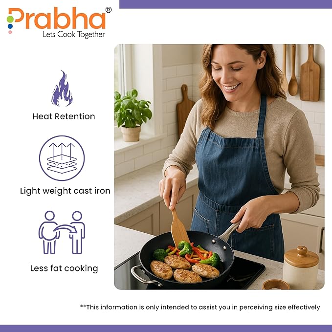 Black Eisen Cast Iron Wok With Steel Handle