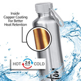 New Tiara 600 Thermosteel 24 Hours Hot & Cold Water Bottle, 490 ml