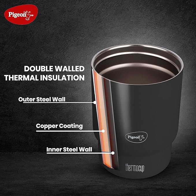 Pigeon Thermocup 350 ml (Black)