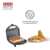 Usha 750 W ST4272 SSG Non-Stick Food Grade Material Sandwich Griller (Stainless Steel)