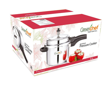 GREENCHEF 2 Litre Aluminium Outer Lid Pressure Cooker