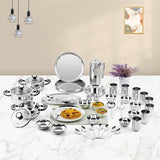 Jubilee Stainless Steel Dinner Set of 75 Pcs