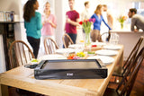 2400W Fiesta Removable Plate Griddle 50cmx26cm| Drip tray, Temperature Control, Dishwasher safe| Electric Grill Tandoor Barbeque BBQ Griller for Grilling Meat, Fish & Vegetables|22550-56