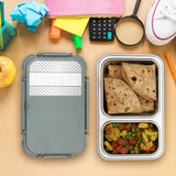 Jaypee plus Steeladam lunch box Greenish Green