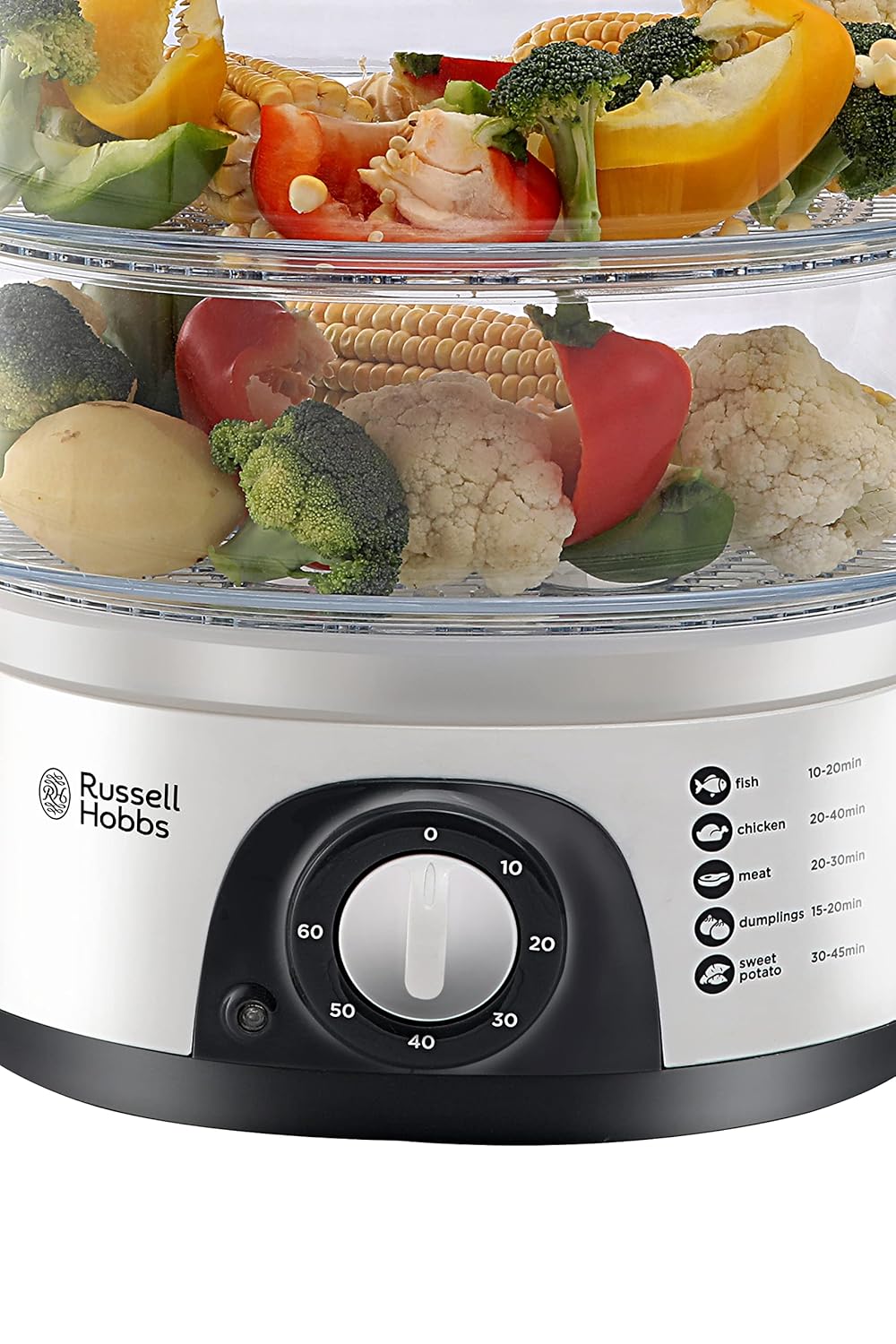 Plastic England Rfs800-800 Watt Food Steamer Steam Cooker