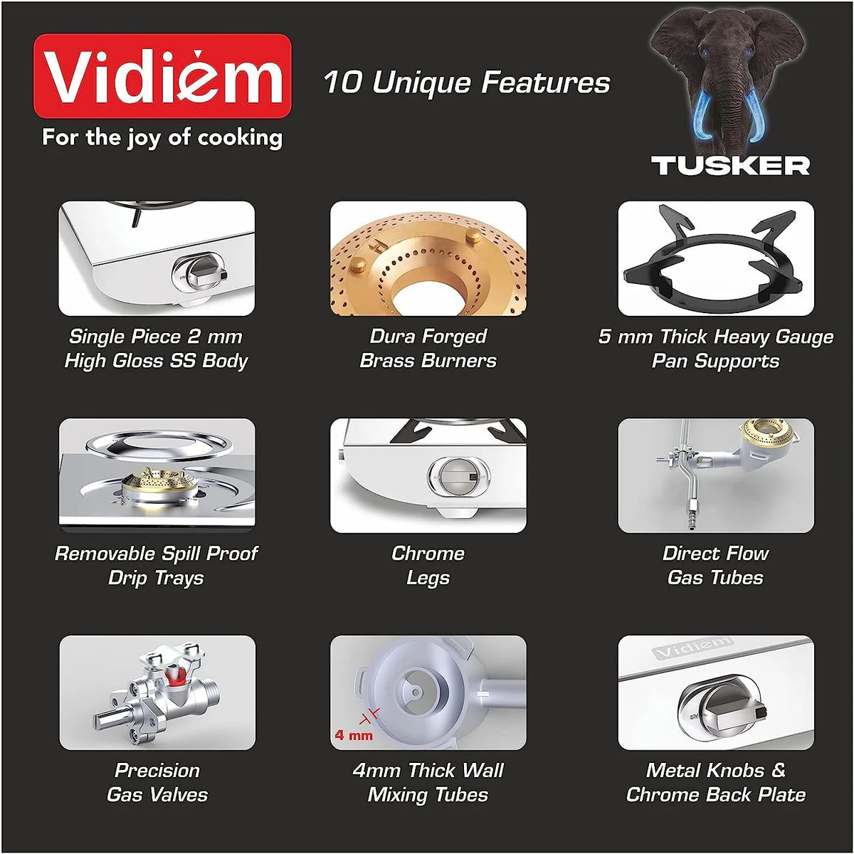 Tusker 4 Burner ZZ Gas Stove