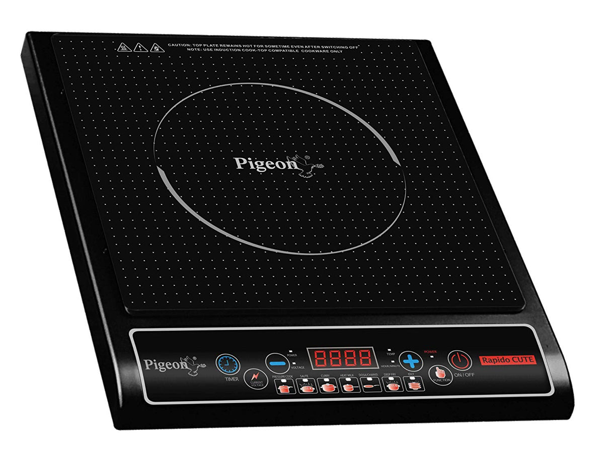 Buy Pigeon Rapido Cute 1800 W Induction Cooktop at the lowest price in India at Apnidukaan.com, Save UPTO 50% Off, All India Free Shipping, Click here to see all of our exclusive deals.
