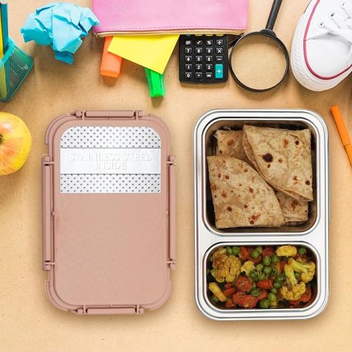 Jaypee plus Steeladam lunch box Peach