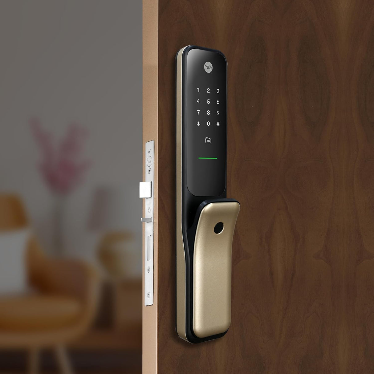 Kyra Pro Premium Push-Pull Smart Lock | 6-Ways of Unlocking | Wi-Fi & Bluetooth Connectivity | Fingerprint & PIN Access