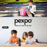 Pexpo Piano 450 - Cute Sipper|Hot & Cold Thermoflask - 420ml, Space Print|Stainless Steel Water Bottle for 6+ Years Kids & Adults|Vacuum Insulated|Portable Handle|Double Wall | School,Gym