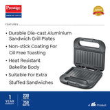 Sandwich Toaster With Fixed Grill Plates - PGDP 02