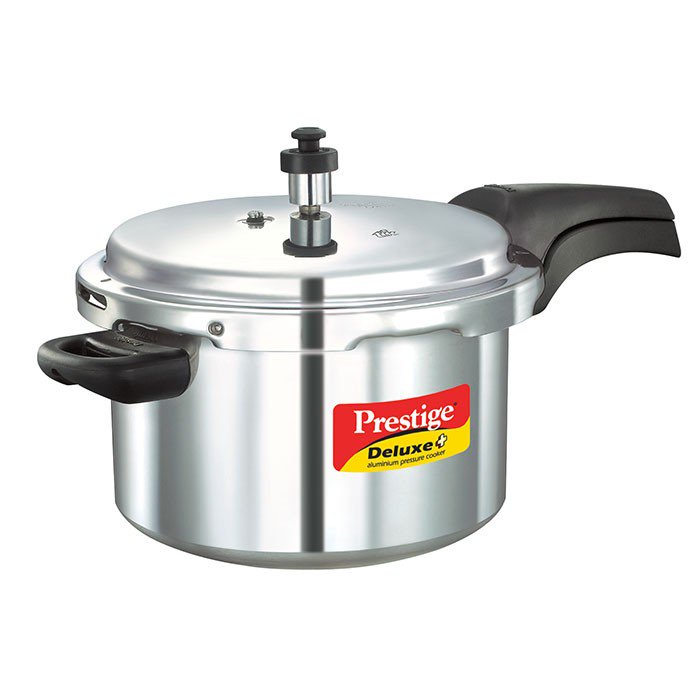 PRESTIGE DELUXE PLUS ALUMINIUM PRESSURE COOKER 5 LITRE 10702