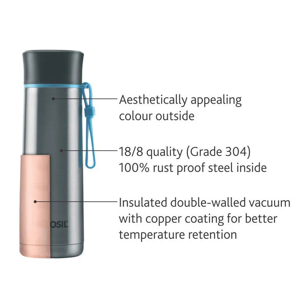 Sprint – 400 mL (BT40055B106) | Hot & Cold Stainless Steel Bottle with Carry Case & Loop for Easy Portability