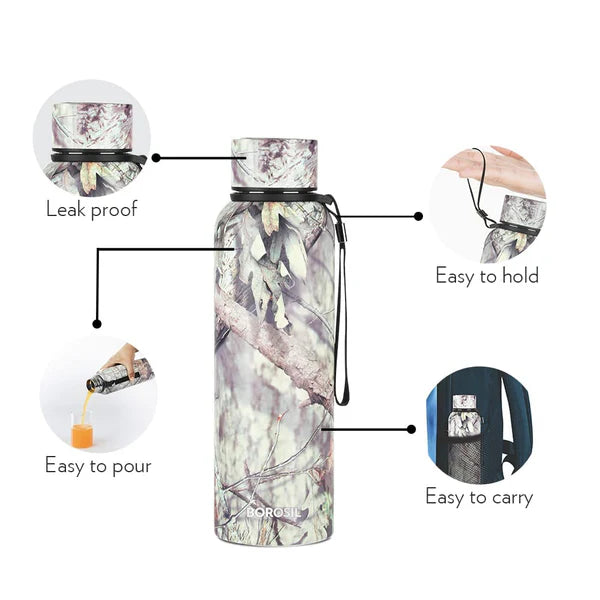 Trek Slate 700ML Hot n Cold Stainless Steel Bottle (BT700SLT115) – 20 Hours Hot, 24 Hours Cold, Wide Mouth, Durable Finish
