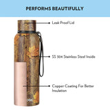 Trek Maple 700ML Stainless Steel Water Bottle (BT700MPL7116) – 20 Hours Hot, 24 Hours Cold, Wide Mouth, Durable Finish