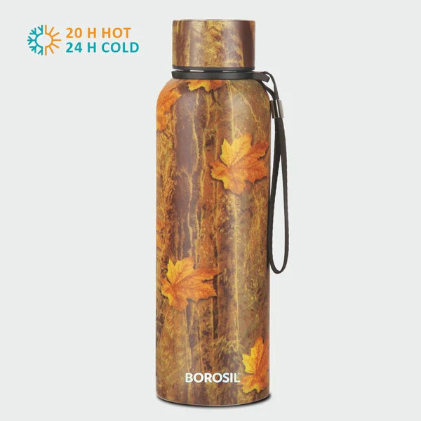 Trek Maple 700ML Stainless Steel Water Bottle (BT700MPL7116) – 20 Hours Hot, 24 Hours Cold, Wide Mouth, Durable Finish