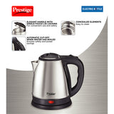 PKOSS Stainless Steel Electric Kettle 1500W, 1.8L (Silver)