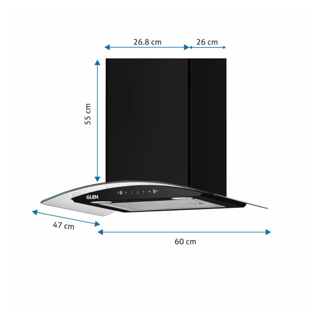 Glen CH 6063 BL MS AC 60cm Auto Clean