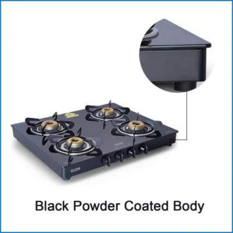 Glen CT 1041 GT FB Black 4 Burner