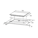 Hafele Augusta 378 78cm Built In Hob