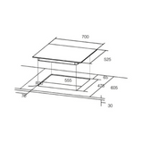 Hafele Augusta 470 70cm Built In Hob