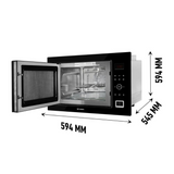 Faber FBIMWO 32L GLB 32 Liters Built-In Microwave Oven Electric Control Three Layer Glass Door Black Finish
