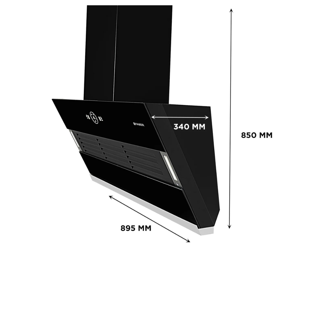 FABER HOOD VERTIGO FL SC AC BK 90