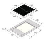 HI1655G 4 Zone Induction Hob 64cm Easy Dial 538.60.566