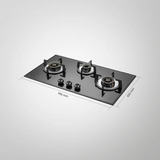 KAFF  ALN 783 Built In HOB | High Efficiency Heavy Duty Brass Burners Coated In Black