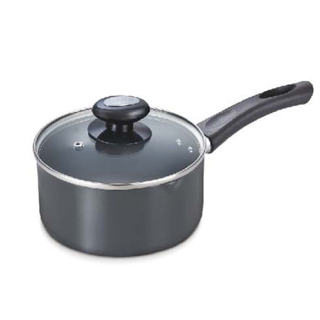 Prestige Hard Anodised Plus Range Of Cookware Milk Pan With Glass Lid 30966