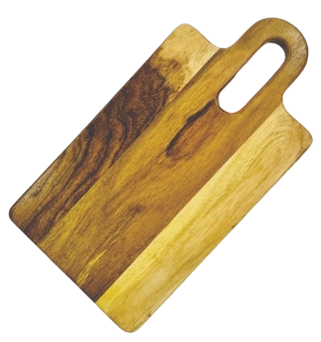 Cucumber Acacia Wood Chopping Board / Serving Platter 380mm