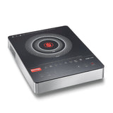 PIRC 2.0 2000 Watts Infrared Dual Heating Zone Cooktop | High Voltage Surge Protection | Dual Heat Mode | Radiant Heating Technology | Feather Touch Buttons | Stainless Steel | Portable