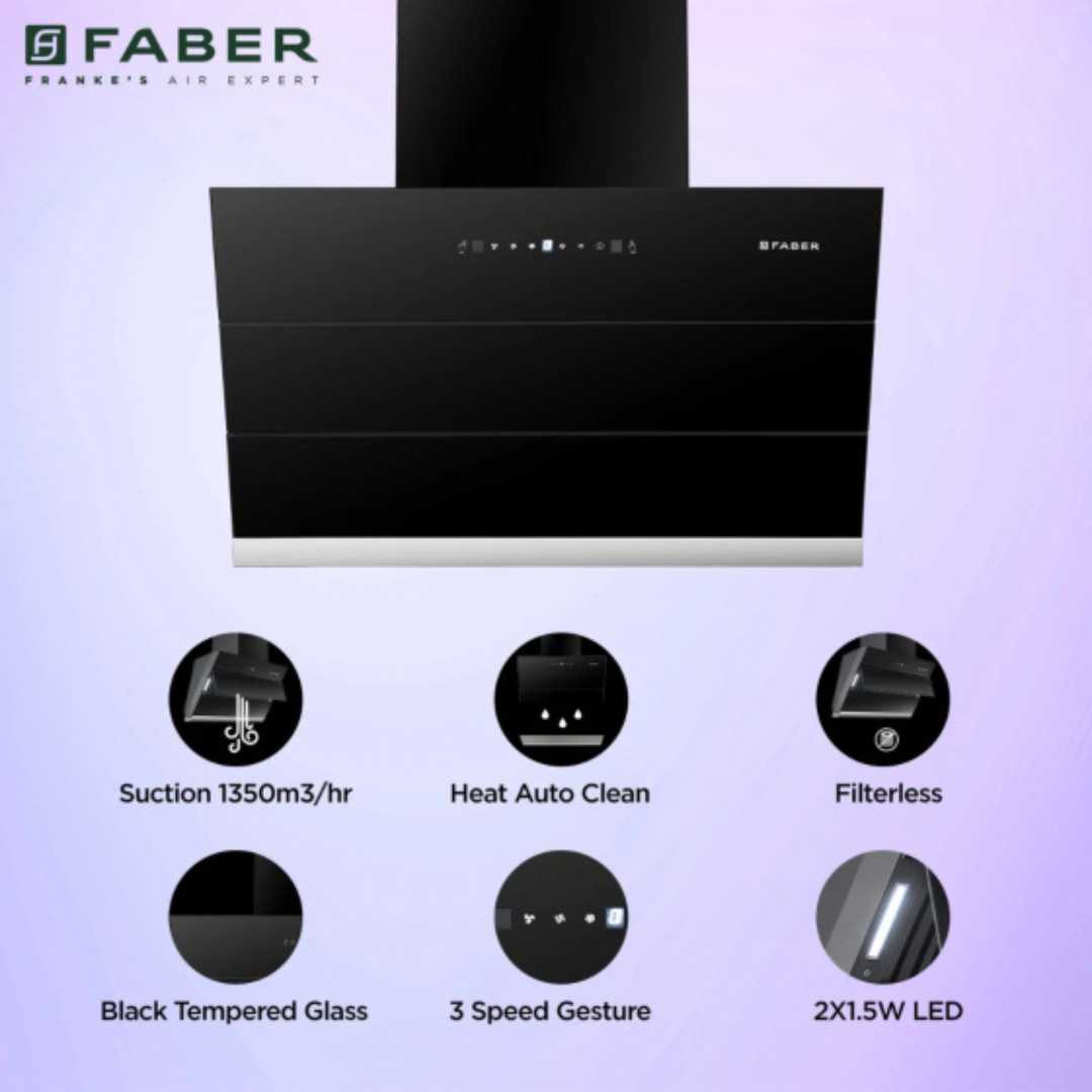 Faber HOOD ZENITH FL SC AC BK 75 