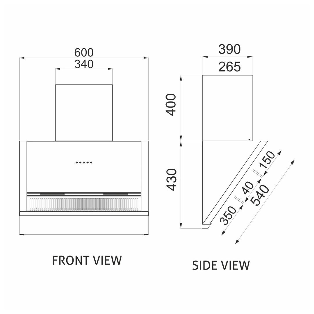 Glen 6072 SX BL MS AC 60cm Auto Clean