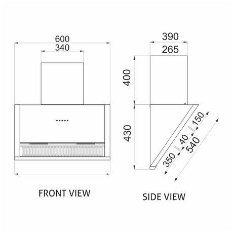 Glen 6072 SX BL MS AC 60cm Auto Clean