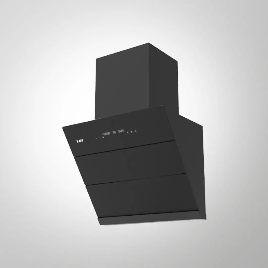 ALBURY Super 75 DC Filterless Smart Chimney | 75 cm Wall-Mounted, 1480 m³/hr, Auto Clean, Gesture Control, Matte Black Glass