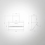 ALBURY Super 90 DC Filterless Smart Chimney | 90 cm Wall-Mounted, 1480 m³/hr, Auto Clean, Gesture Control, Matte Black Glass