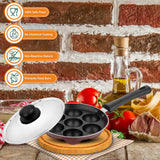Astrid Nonstick Appapatrum With Steel Lid 12 Craters
