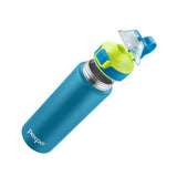 Pexpo Arctic SS Water Bottle with Double Lock Sipper Cap 800 ML Teal Blue