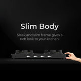 Regal Pro Max 4 Burner Gas Stove Toughened Glass Cooktop Manual Ignition