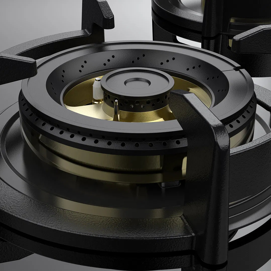 ASF 94V 90cm 4 Burner Built-in Hob with Full FFD, Brass Burners & Cast Iron Pan Support