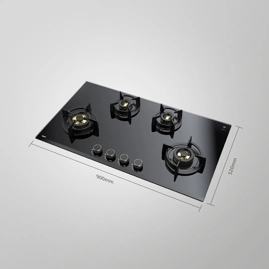 ASF 94V 90cm 4 Burner Built-in Hob with Full FFD, Brass Burners & Cast Iron Pan Support
