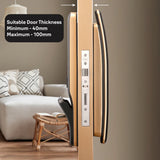 Luna Pro+ Smart Lock with Face scan technology, Fingerprint, PIN, RFID and Manual Key (Bluetooth Module and Wifi Bridge Included)