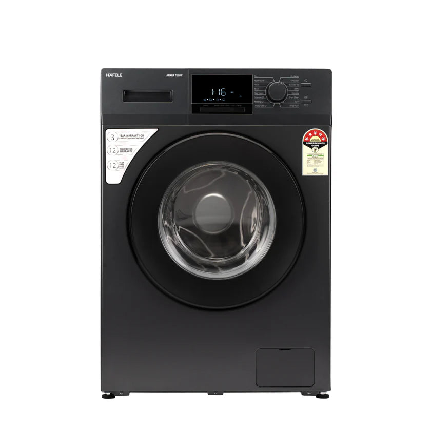 Amara 7010W 7kg Freestanding Fully Automatic Front Load Washing Machine with BLDC Motor, Steam-Shield Technology, Shadow Grey, 533.93.700