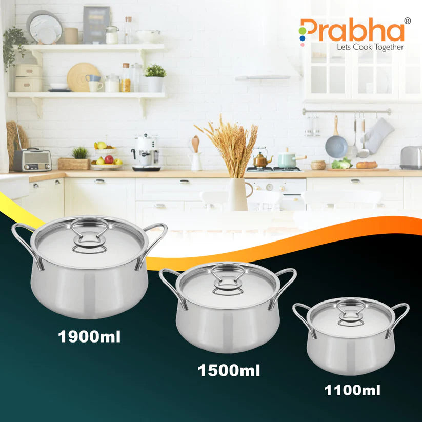 IB Apple Handi With Steel Lid 2 Pcs (1.1L + 1.5L)