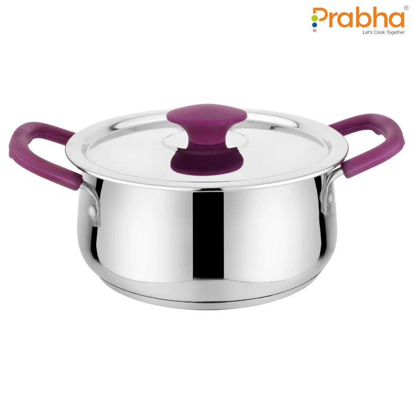 IB Apple Plus Handi With Steel Lid 3Pcs Set (1100ML + 1500ML + 1900ML)